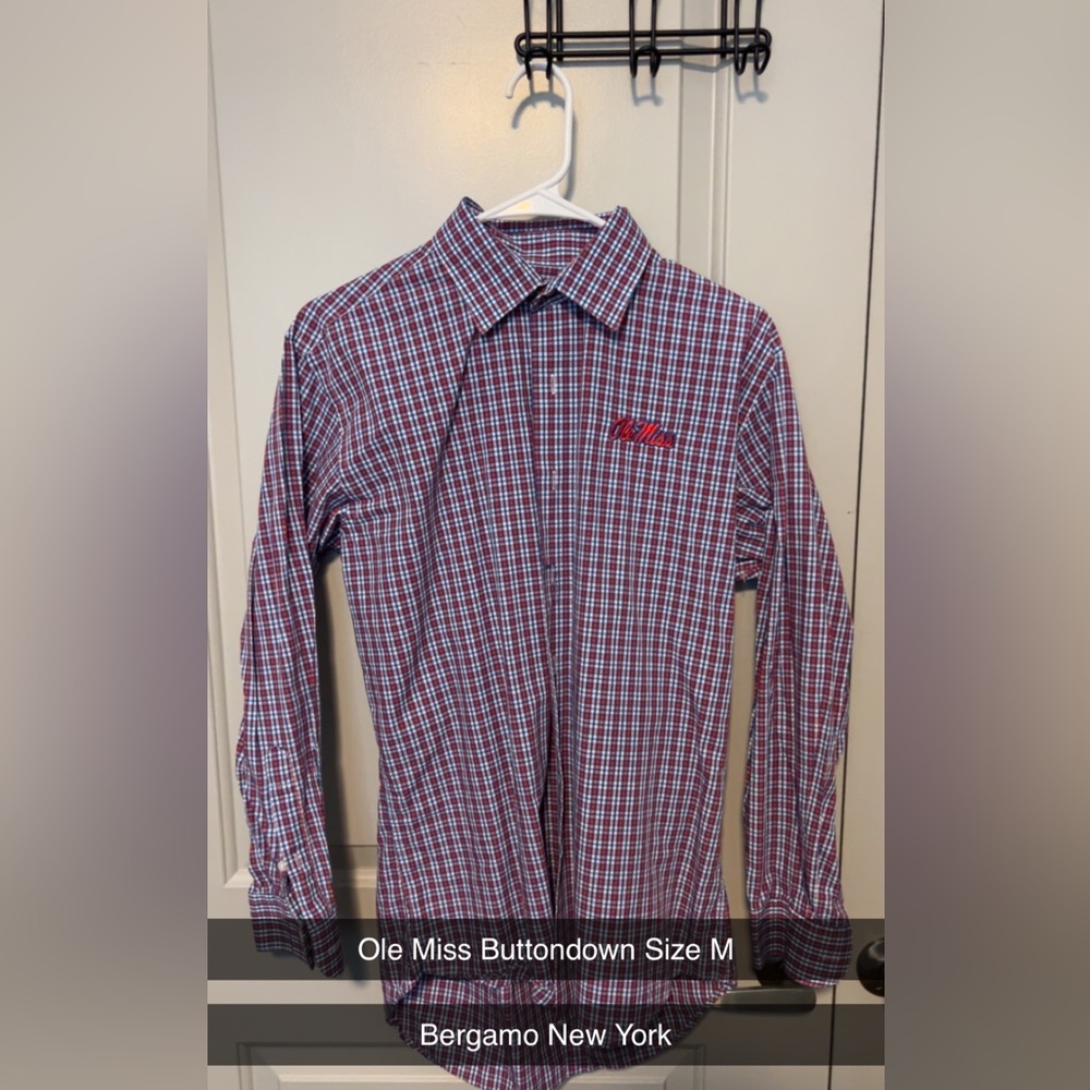Ole Miss embroidered buttondown